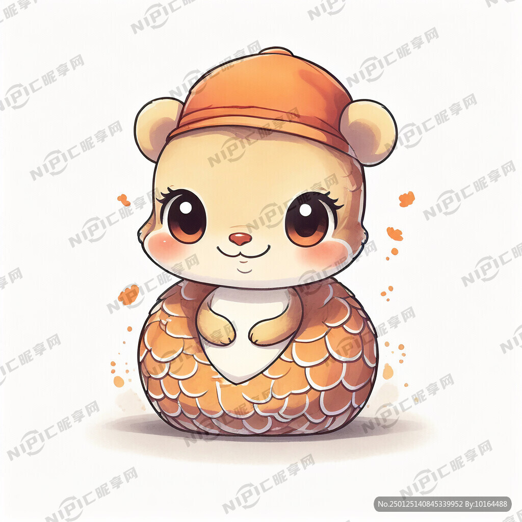 蛇年卡通盘坐小蛇 大脑袋小身子