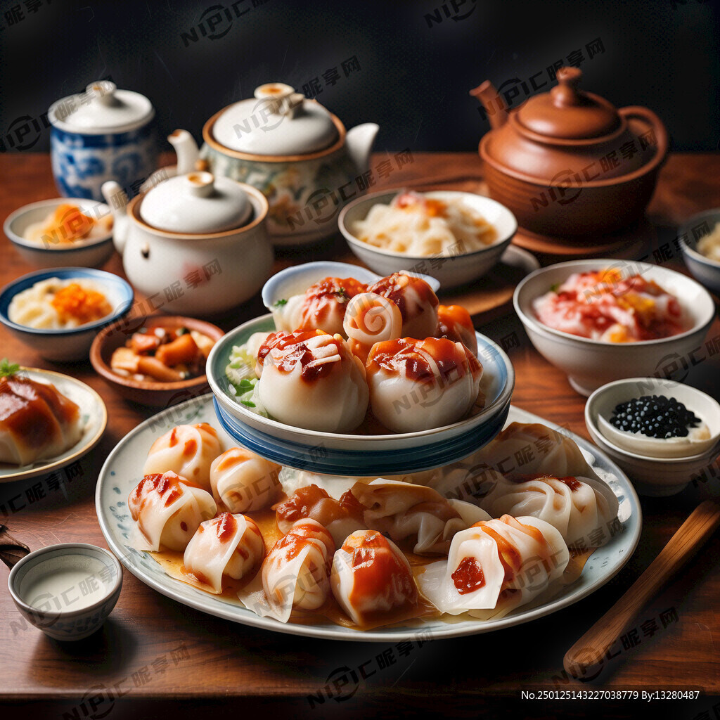 吃早茶 吃饭 饭桌 吃 虾饺