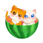 卡通猫咪插画