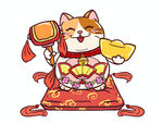 卡通招财猫
