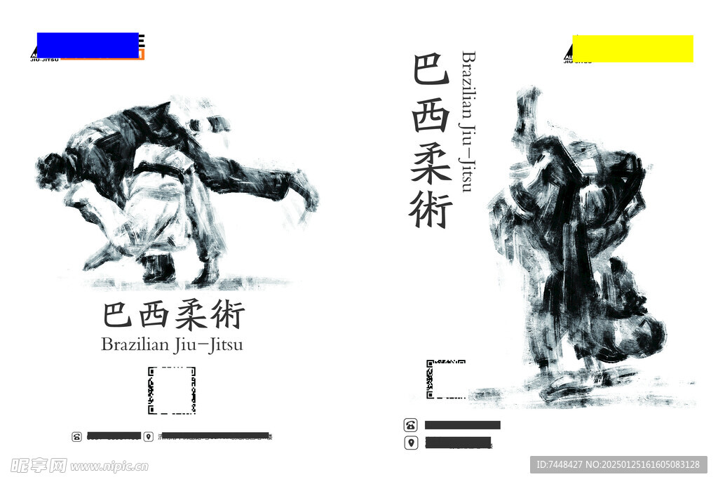 巴西柔术简约海报