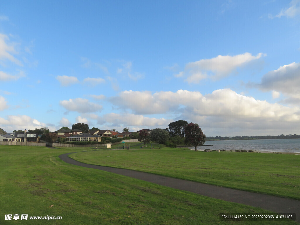 奥克兰海边小镇风景