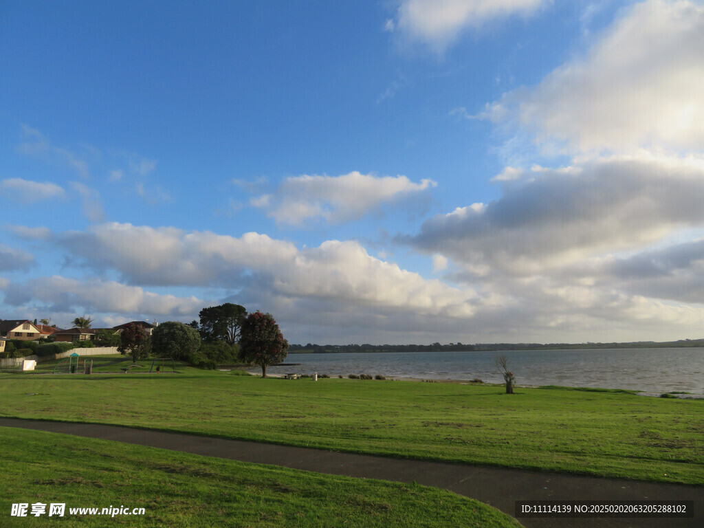 奥克兰海边小镇风景