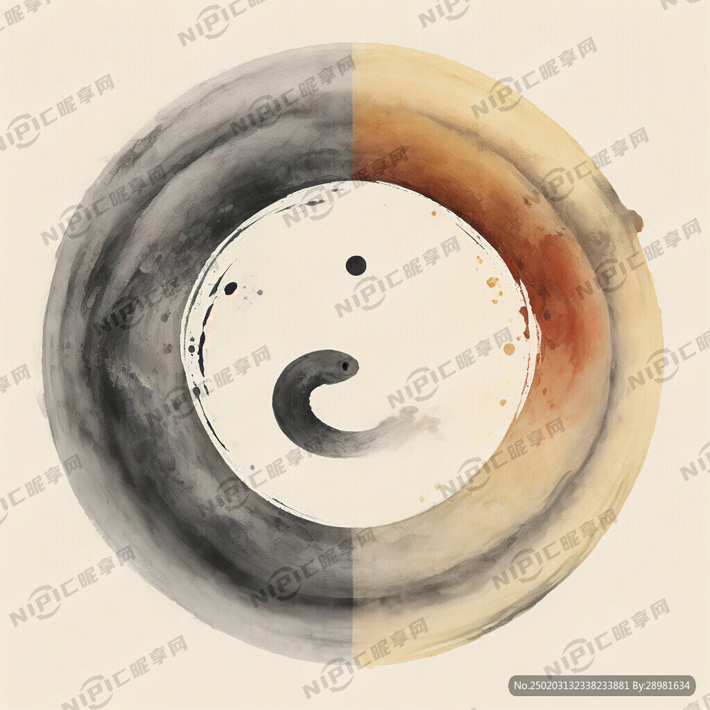 阴阳鱼太极生两仪图片
