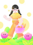 趣味扁平插画 