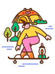 趣味扁平插画 