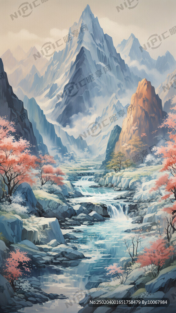 山水 河流 青山绿水 冰川