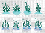 3D立体珊瑚与水草PSD元素
