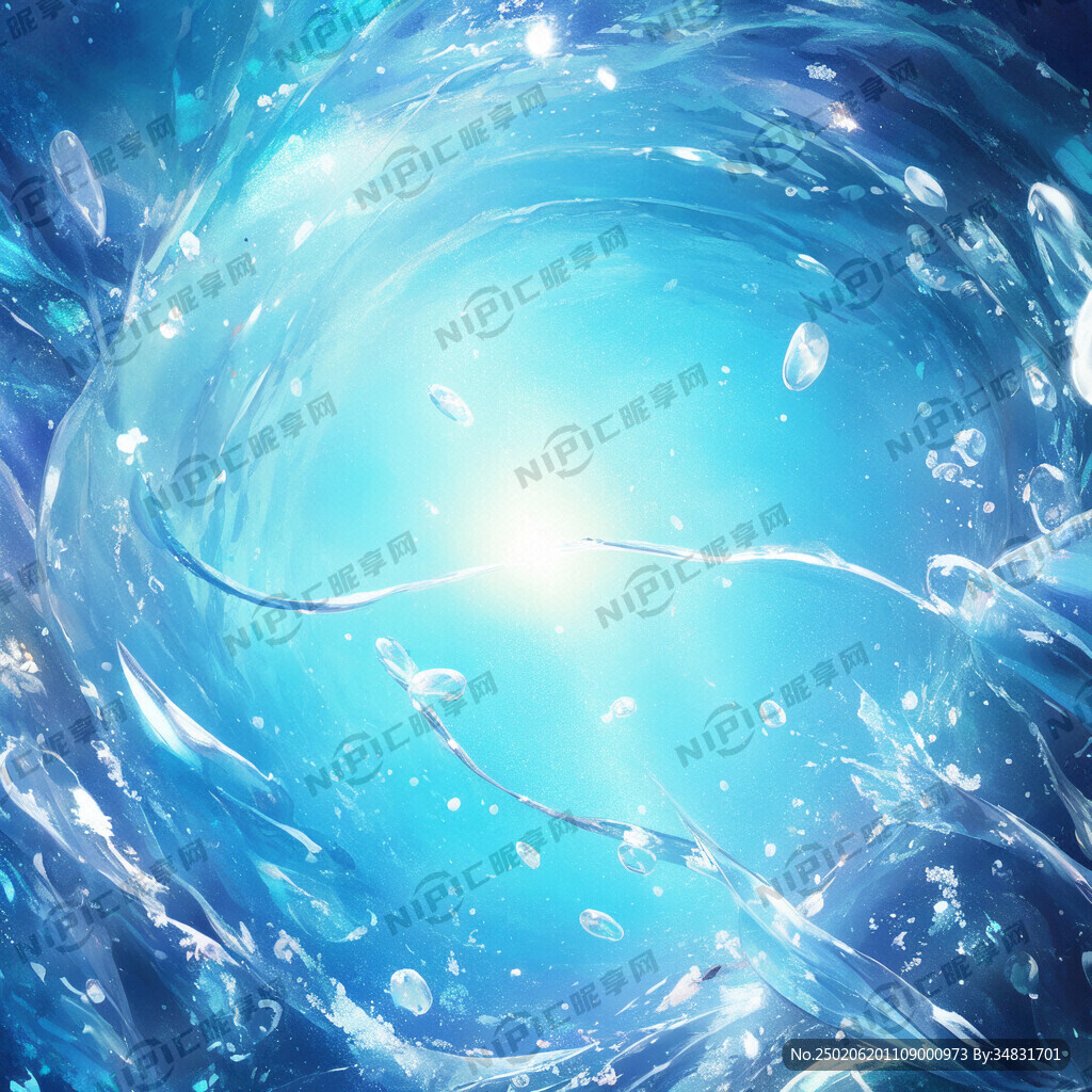 九鱼聚财图 卡通画 简单