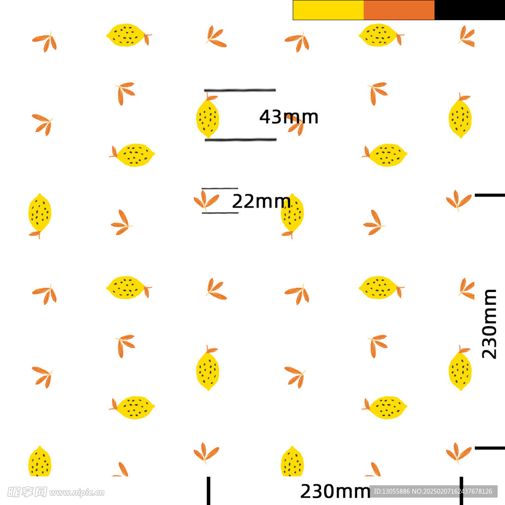 柠檬底图四方连续