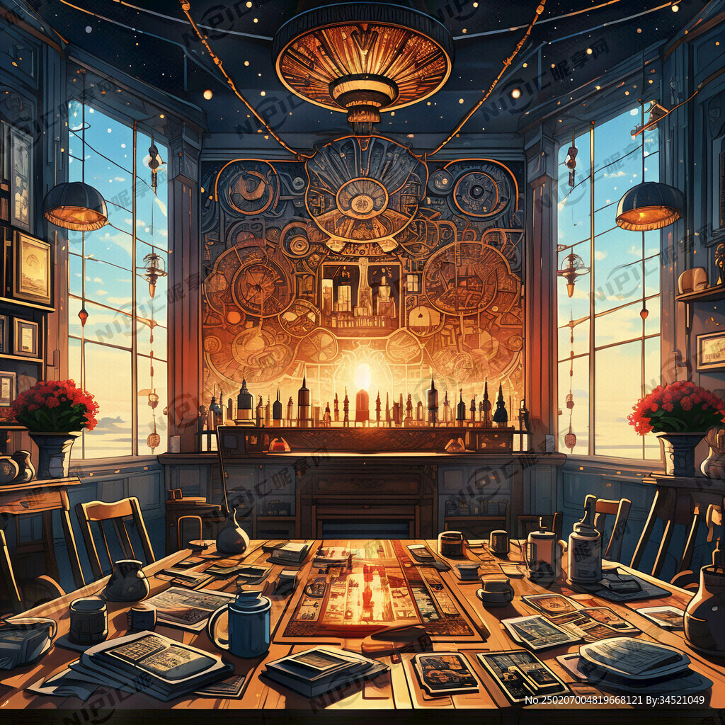 AI创作图早上布局晚上复盘nipic.com-昵图网