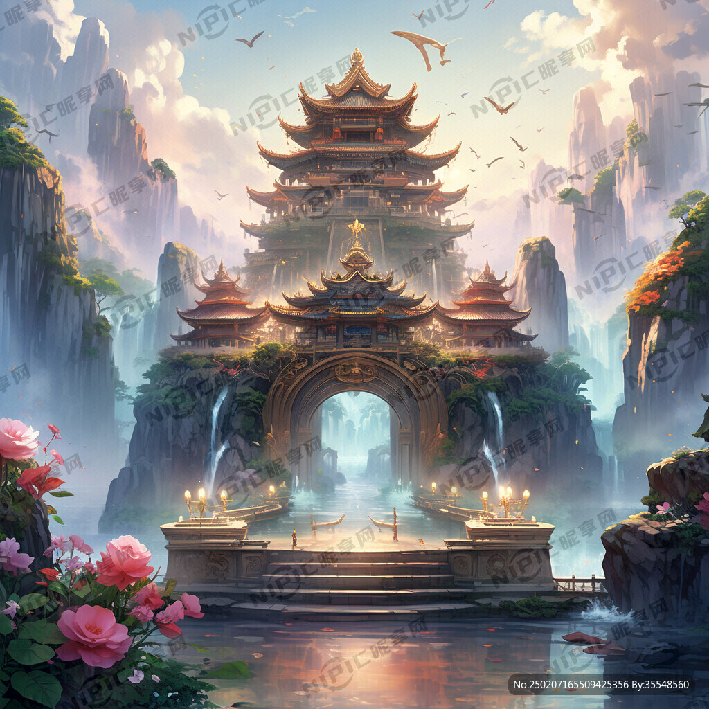 蓬莱仙境天宫阙
