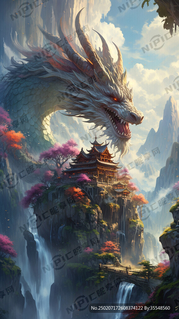 龙梦幻仙境 高山流水 阁楼