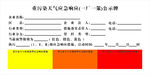 重污染天气公示牌