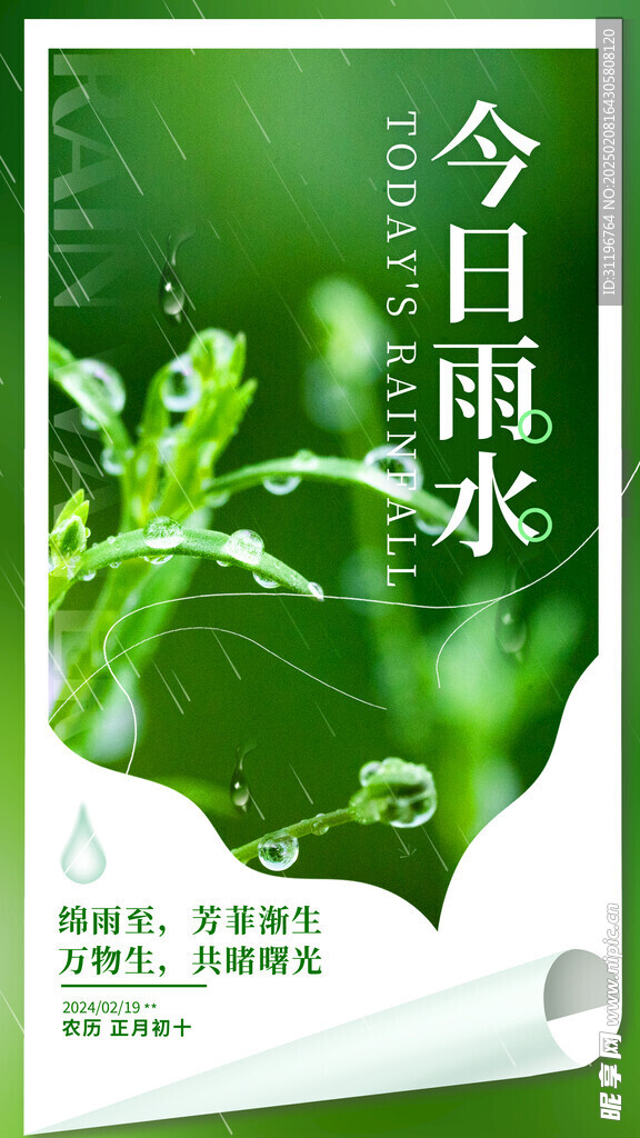 雨水海报