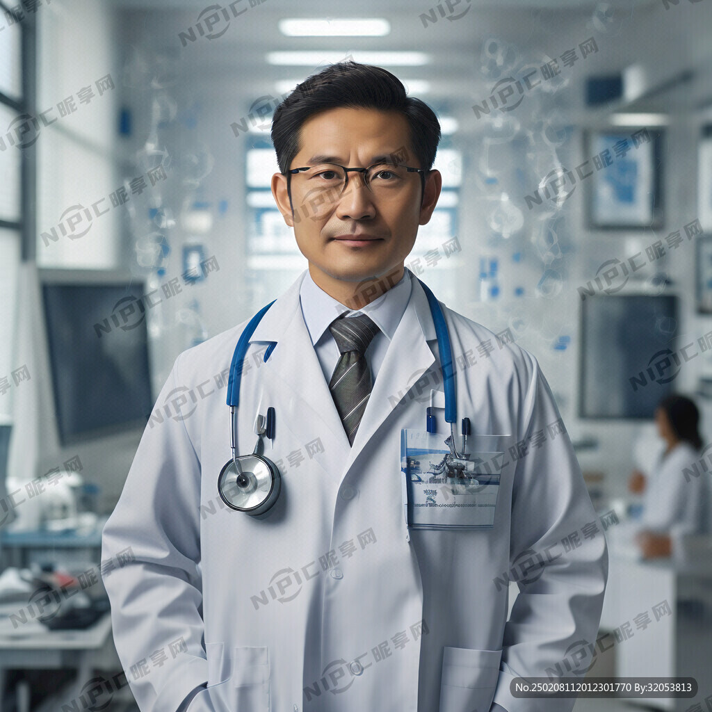 帮我生成一张图片 医生形象设计