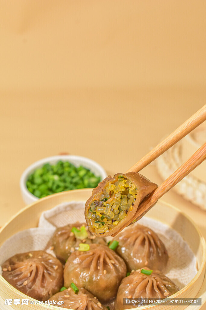小笼包 荞麦包 