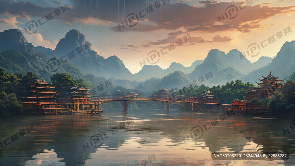 柳州三江县风雨桥 侗族