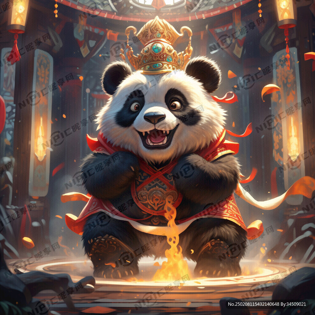 醒狮 喜庆 熊猫