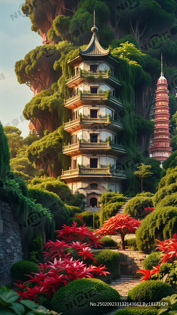东西塔 红砖古厝