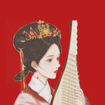 手绘清朝美女