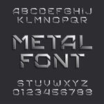 金属字母数字