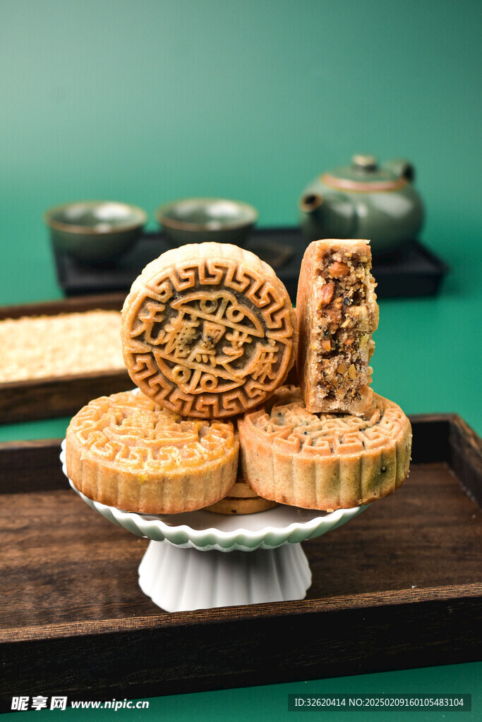月饼 茶点