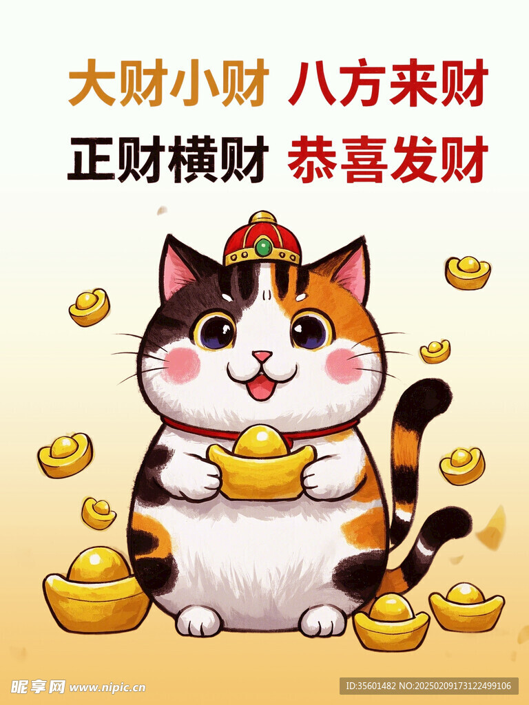 发财猫素材