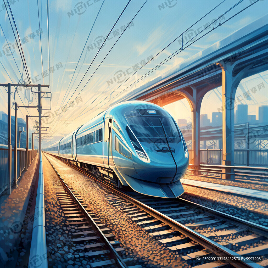 高铁占下面三分之一弱 淡蓝色