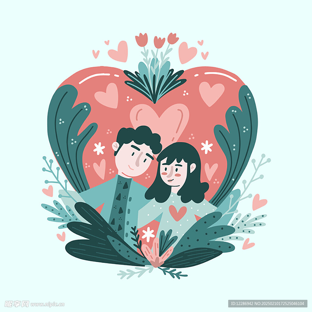 情人节插画