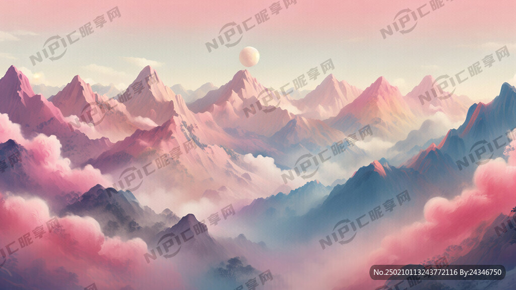 弥散风插画 色彩柔和