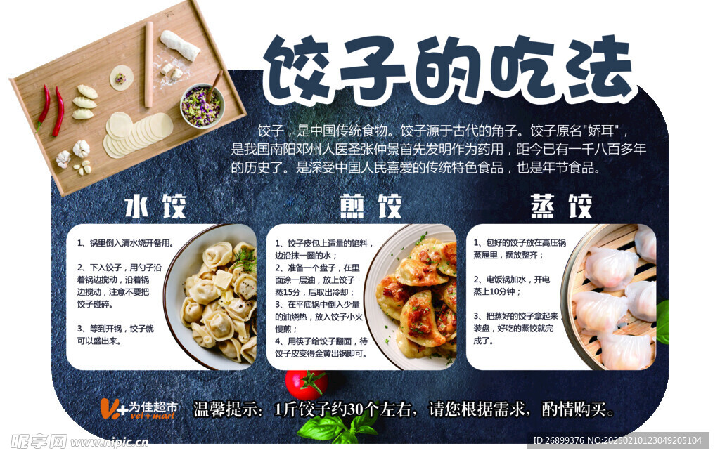 商超饺子异形牌