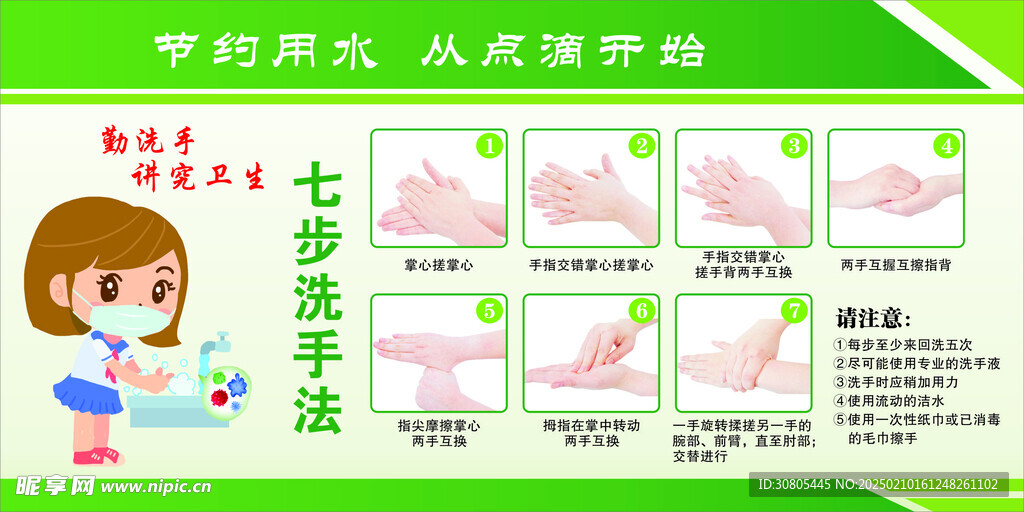 七步洗手法