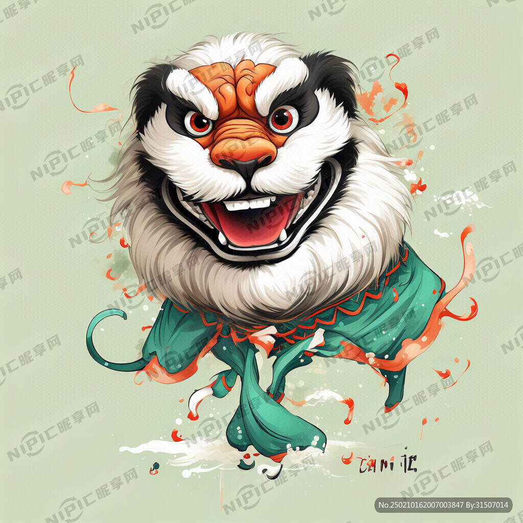 佛山舞狮元素 宋式古风颜色