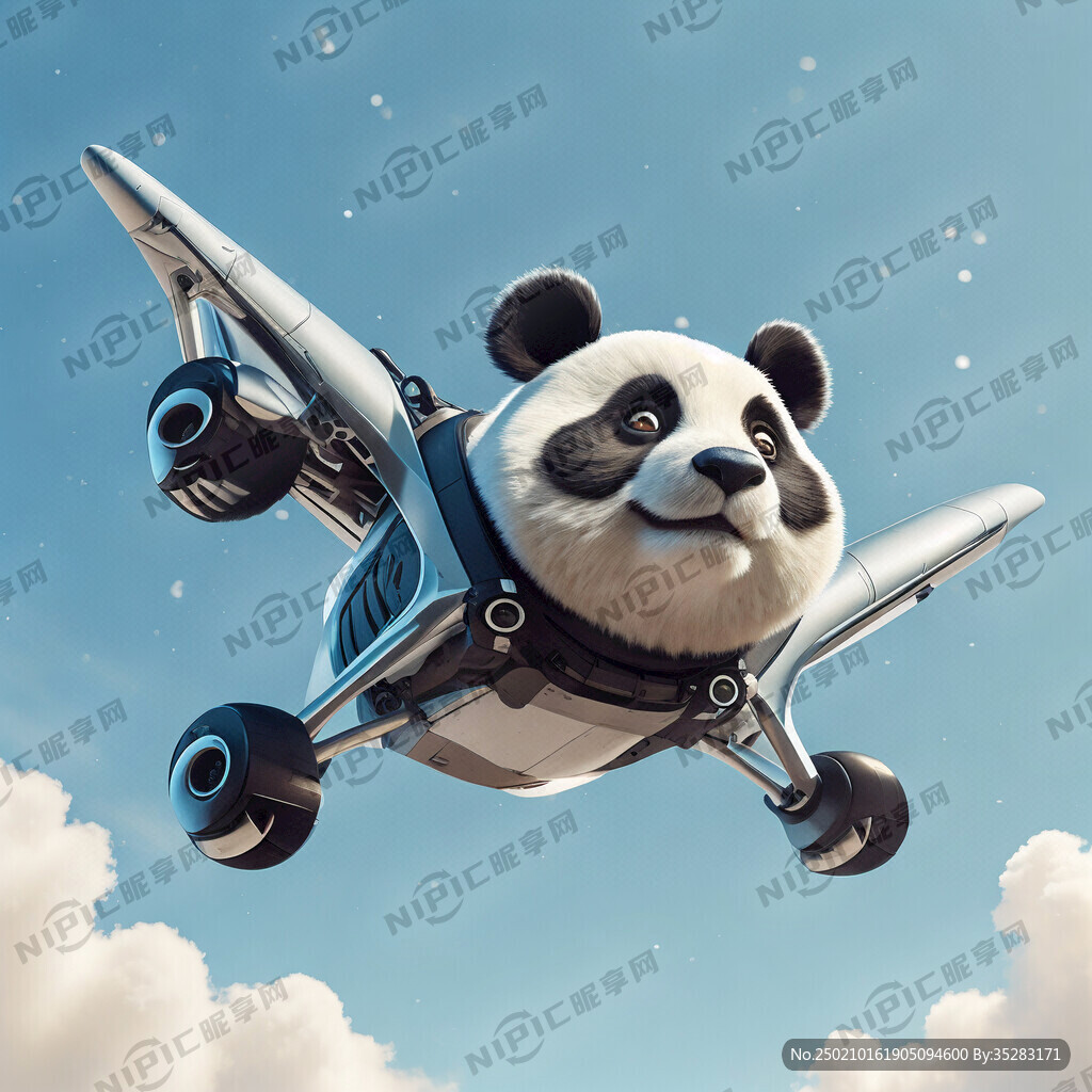设计感流畅 熊猫低空飞行器