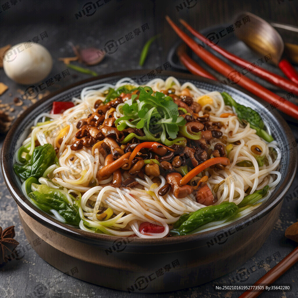 老友炒粉 有酸笋 豆豉 豆芽