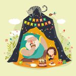 可爱卡通手绘儿童绘本插画