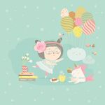 可爱卡通手绘儿童绘本插画