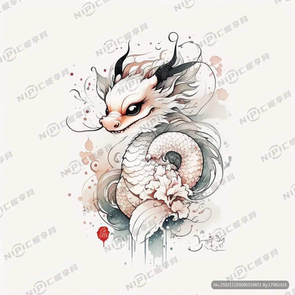 龙  可爱  中国风