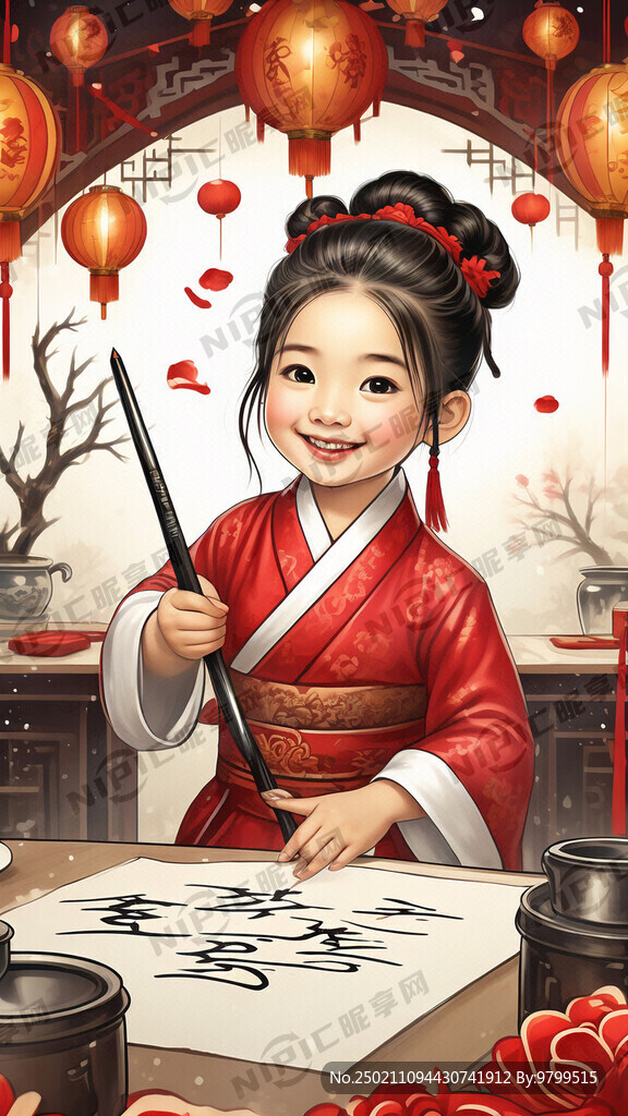 制作一幅少儿硬笔书法招生广告