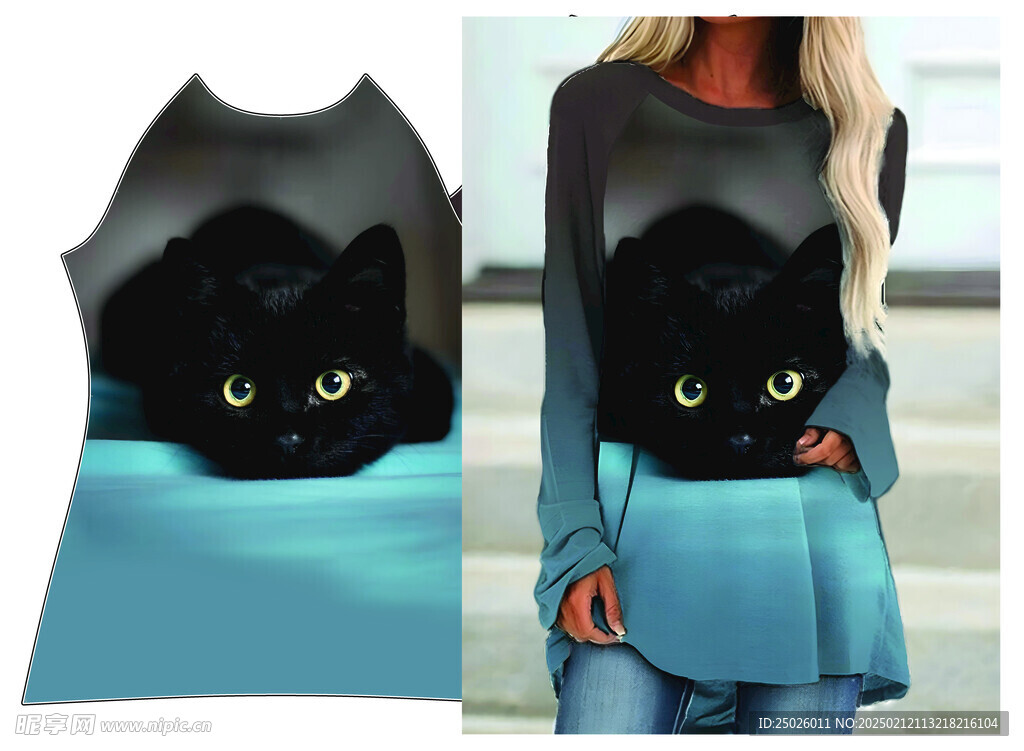 猫咪印花