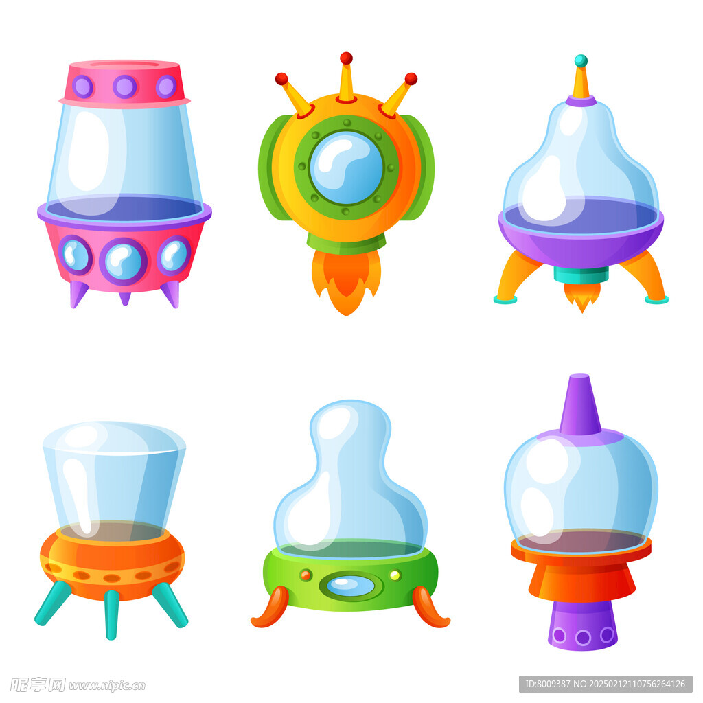 卡通玩具矢量插画元素