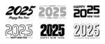 2025年新年快乐艺术字