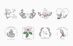 有机植物标签LOGO元素
