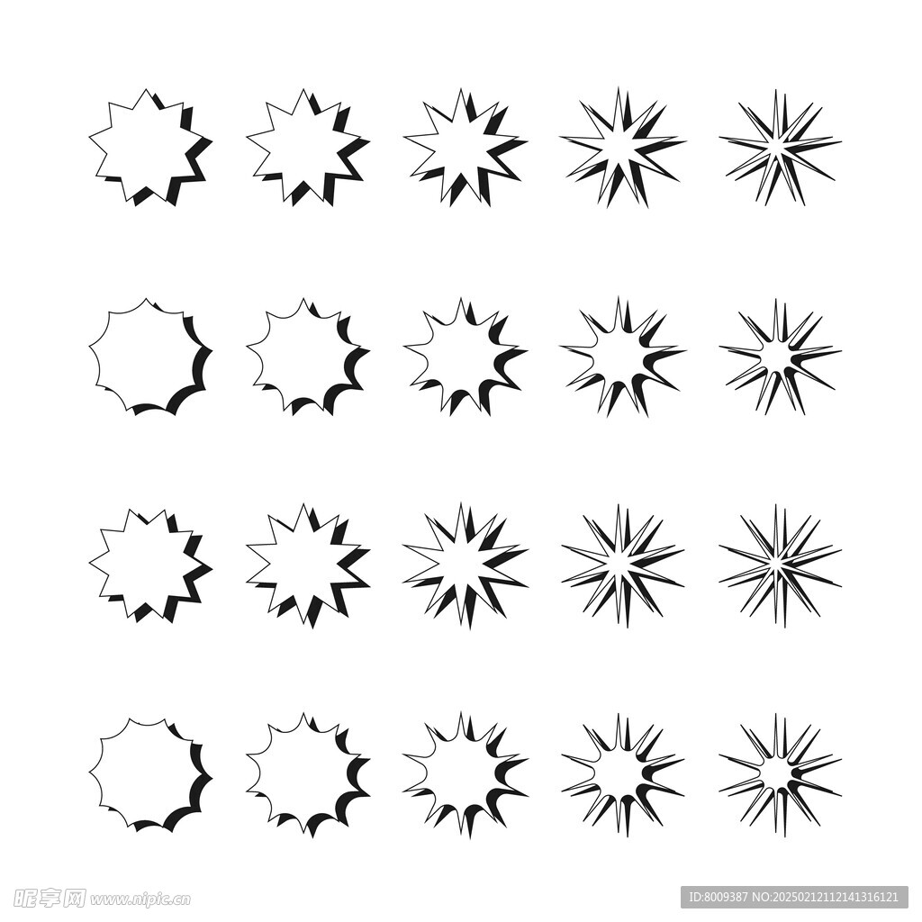 爆炸效果素描效果