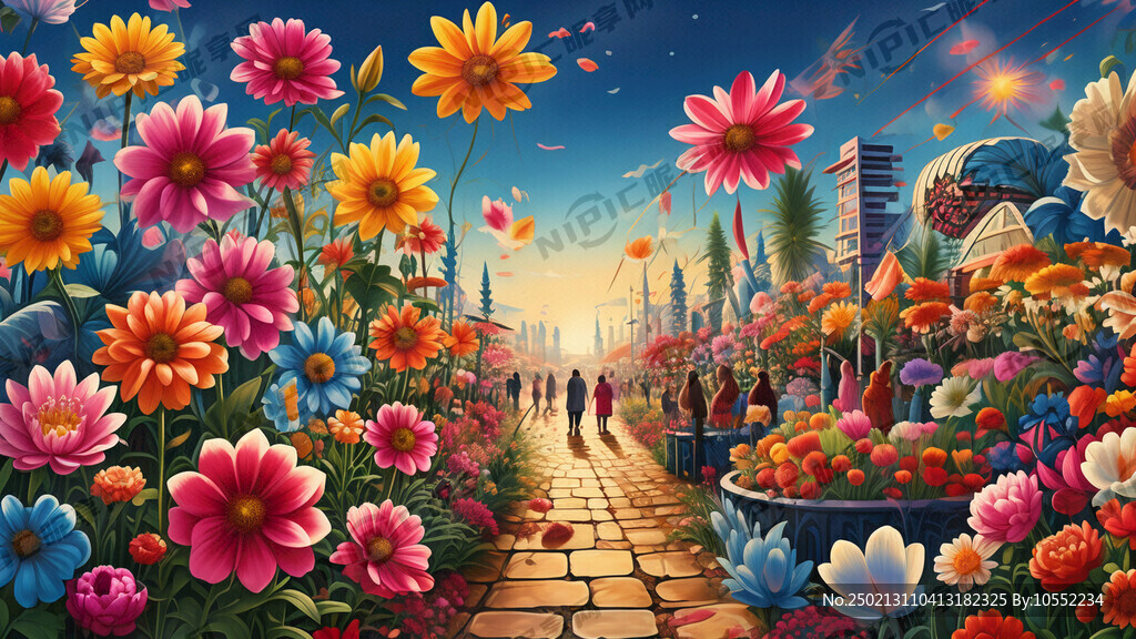 花卉展邀请卡