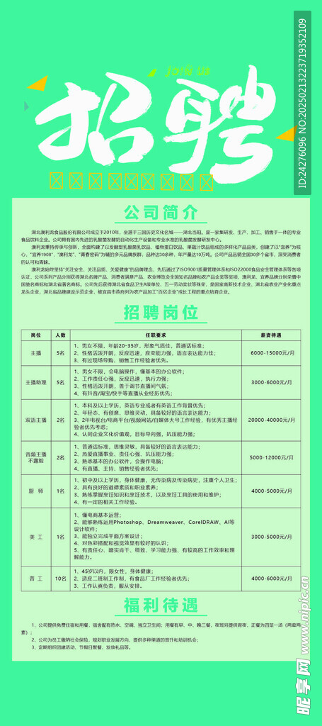 招聘海报
