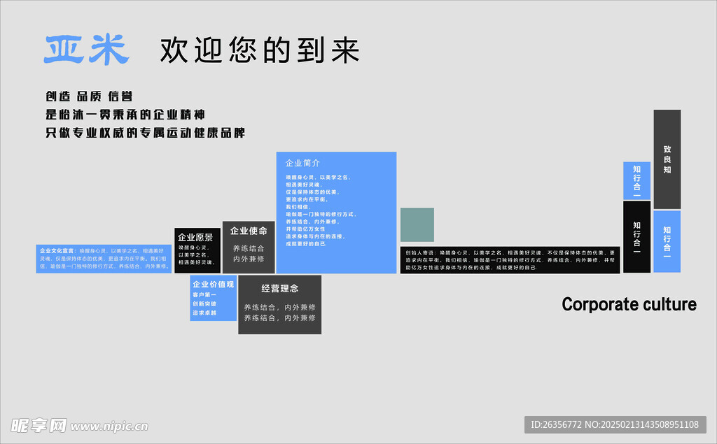 高级企业文化形象墙设计