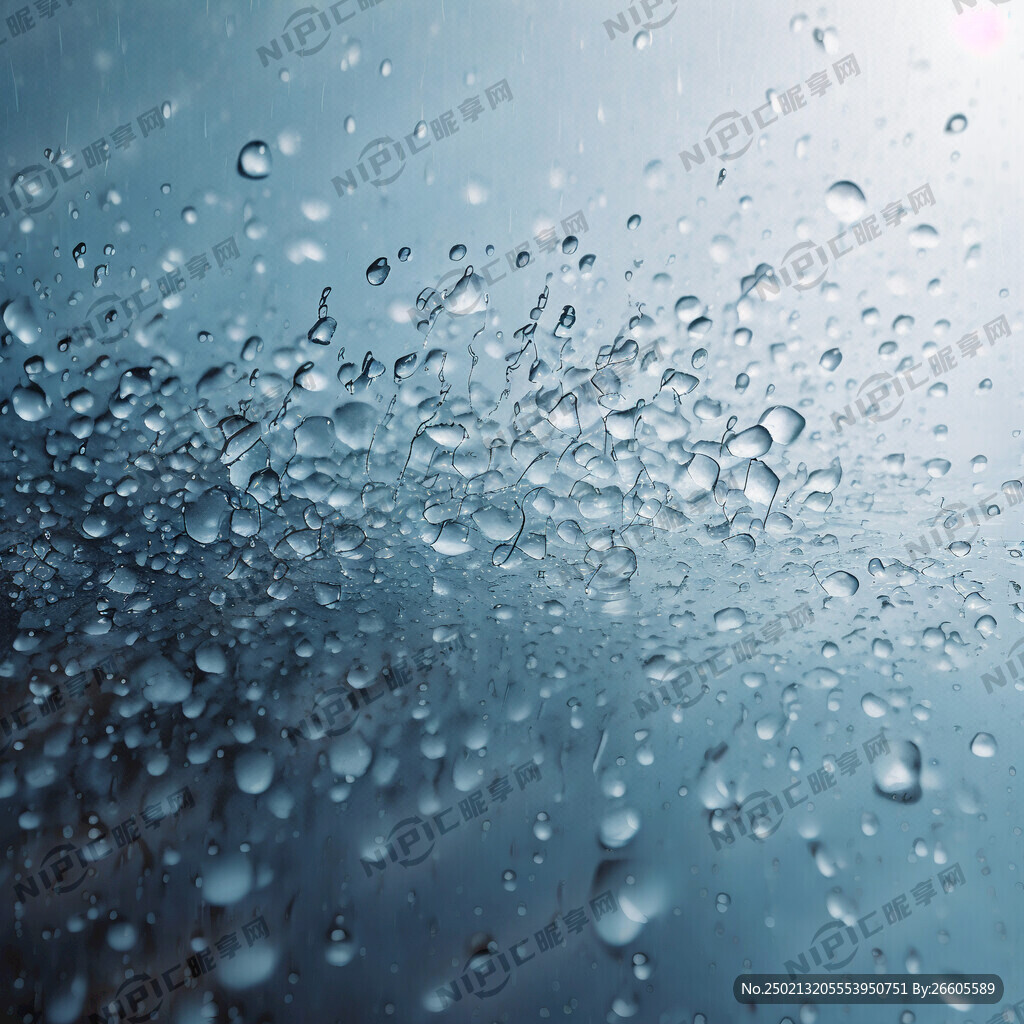 生成雨水海报 简约要有创意