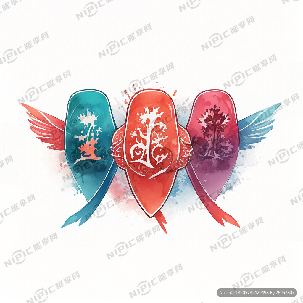 五个圆形胸章分别是润心章